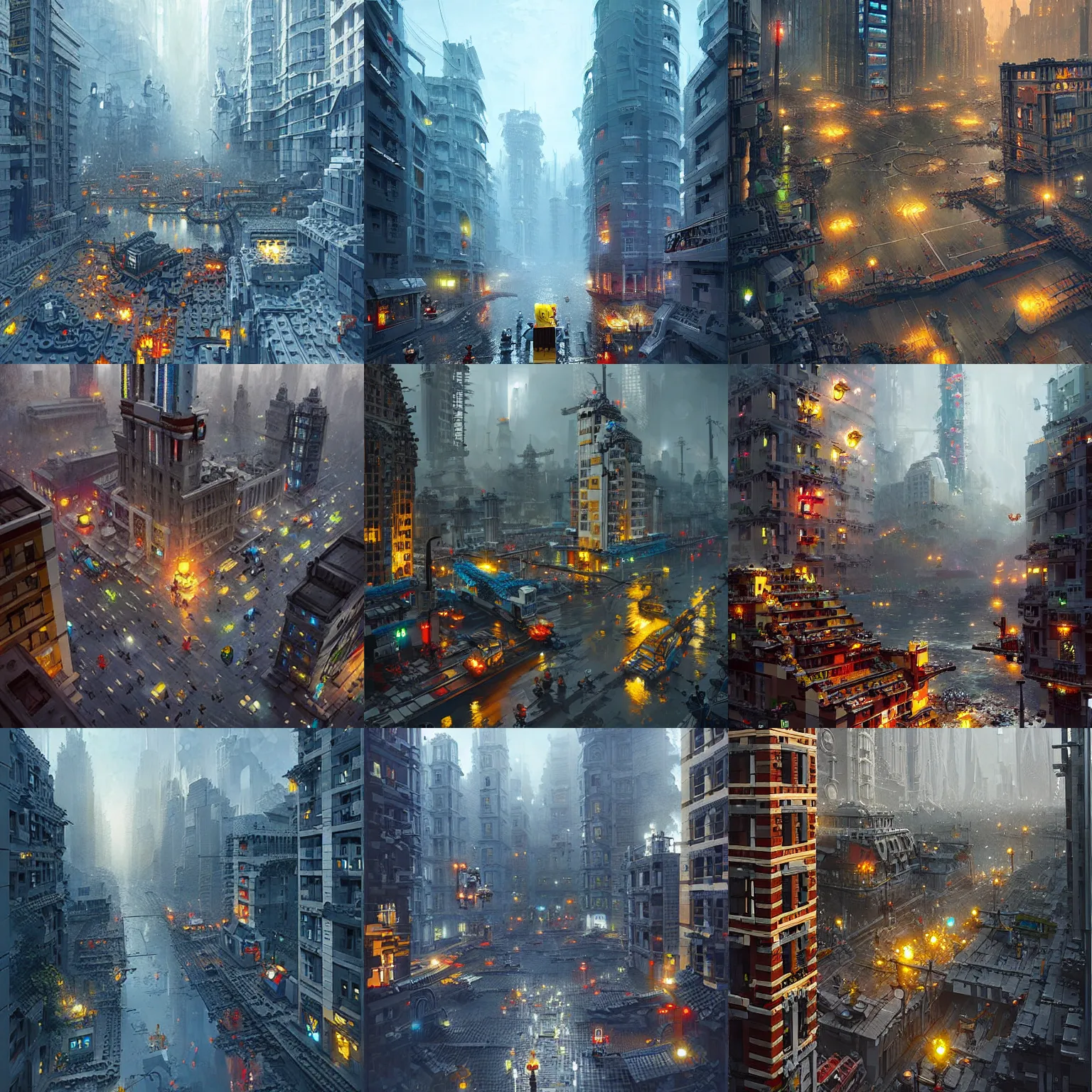 Prompt: a lego city,digital art,ultra realistic,ultra detailed,art by greg rutkowski