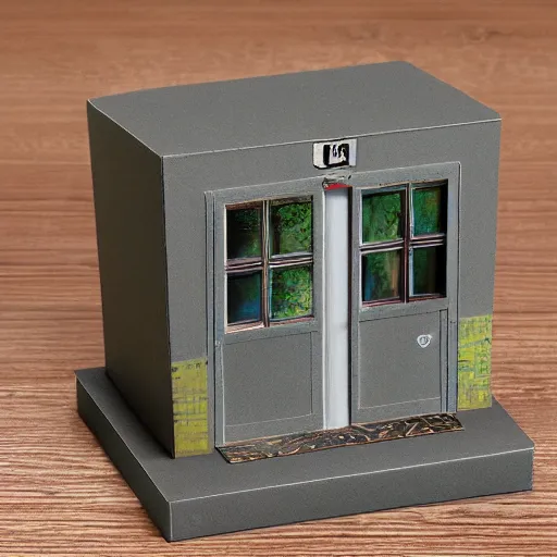 Image similar to endless doors diorama box