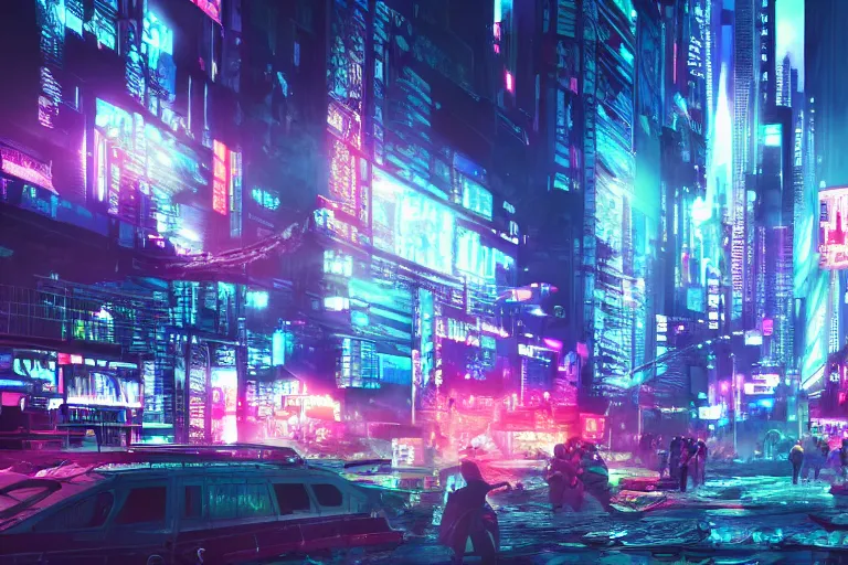 prompthunt: cyberpunk Hong Kong, Cyberpunk 2077, hdr, ultra