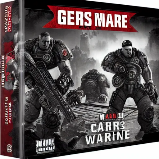 Prompt: gears of war warhammer 40k codex book t