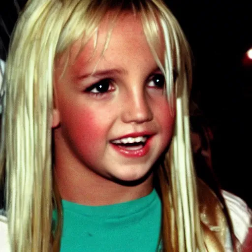 Image similar to a photo of young britney spears