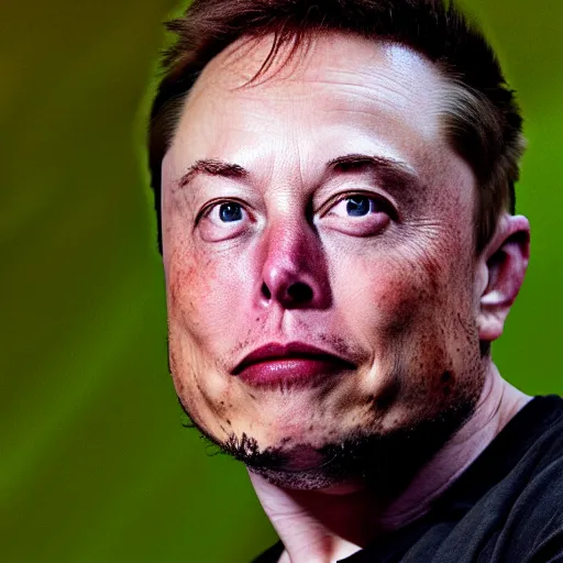 Image similar to Elon Musk with tusks coming out of his cheeks, 8k ultra realistic, award winning, unreal engine 5, masterpiece