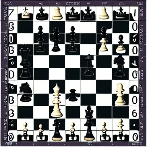 Prompt: a photo of the chess board layout game, contest, award winning photo kasprov
