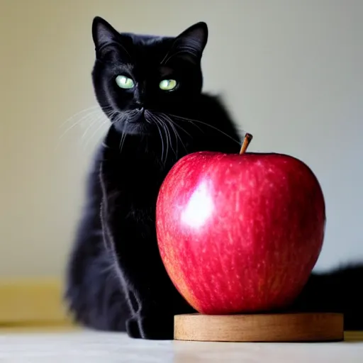 Image similar to cat covered apples