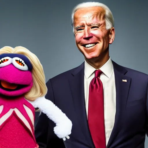 Prompt: A muppet of Joe Biden