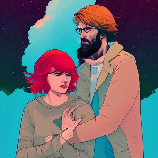 Prompt: eternal sunshine, by tomer hanuka