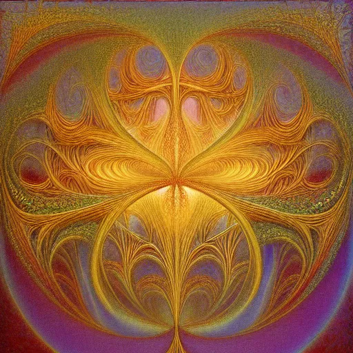 Image similar to fractal, mandelbrot set by jean delville