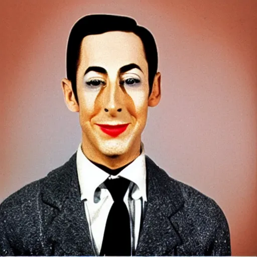 Image similar to pee wee herman mugshot