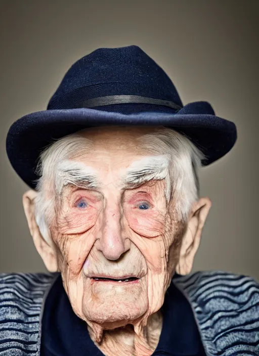 Prompt: dslr photo portrait still of 1 0 2 year old age 1 0 2 james doohan at age 1 0 2!!!, 8 5 mm f 1. 8