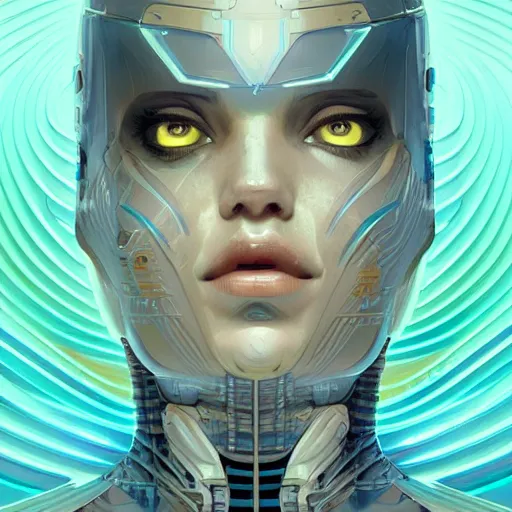 Prompt: a repeating texture pattern. Cybernetic. Flat. digital painting, artstation, concept art, smooth, sharp focus, illustration, art by artgerm and greg rutkowski and alphonse mucha