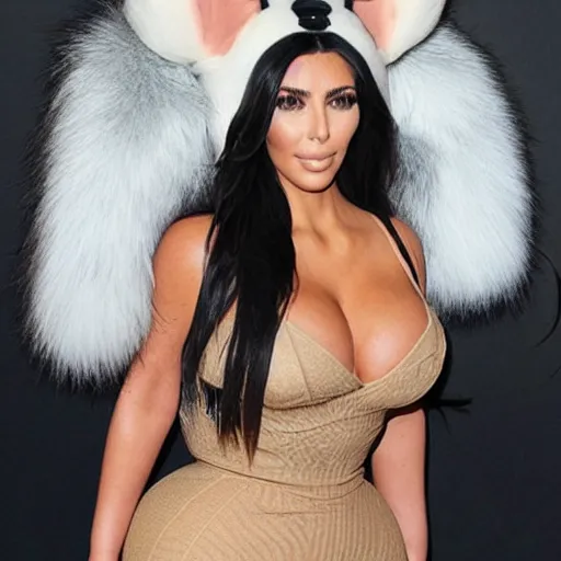 Image similar to kim kardashian as a furry