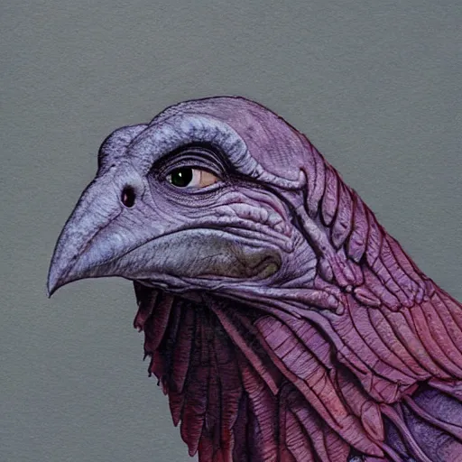 Image similar to portrait of a skeksis