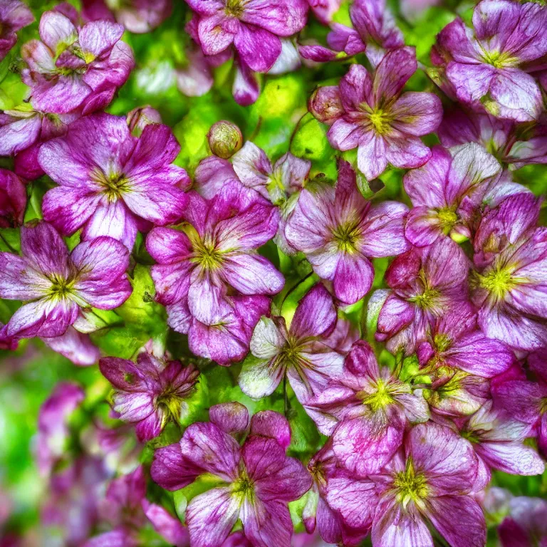 Prompt: a beautiful picture of a close up aristolochiaceae flowers, structural, textural, fantasy art, high quality, 8 k resolution, shining