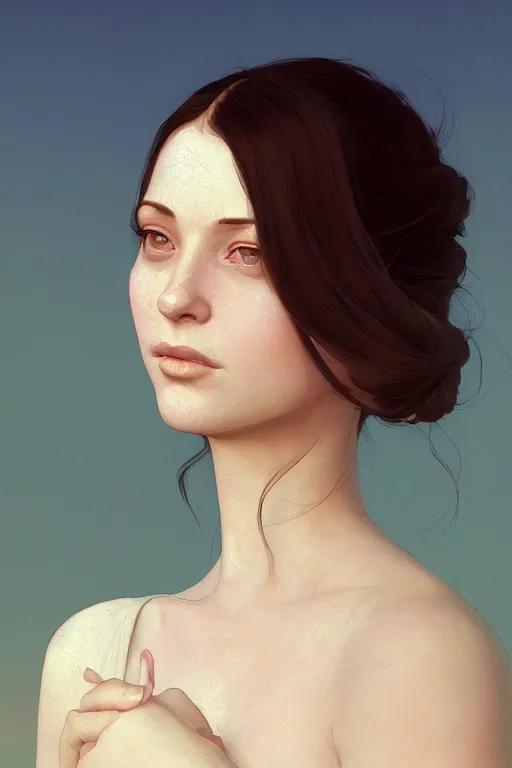 Image similar to beautiful portrait of a woman, negative no not mona lisa pose, gta v, stephen bliss, unreal engine, fantasy art by greg rutkowski, loish, rhads, ferdinand knab, makoto shinkai and lois van baarle, ilya kuvshinov, rossdraws, tom bagshaw, global illumination, radiant light, detailed and intricate environment