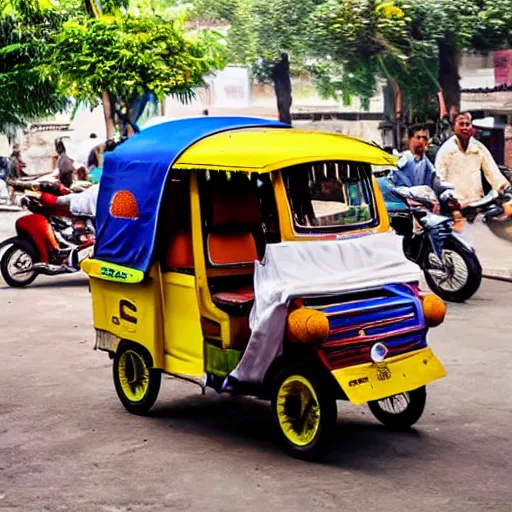 Prompt: auto rickshaw