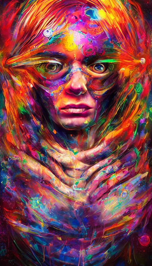 Image similar to psytrance artwork, by sam spratt