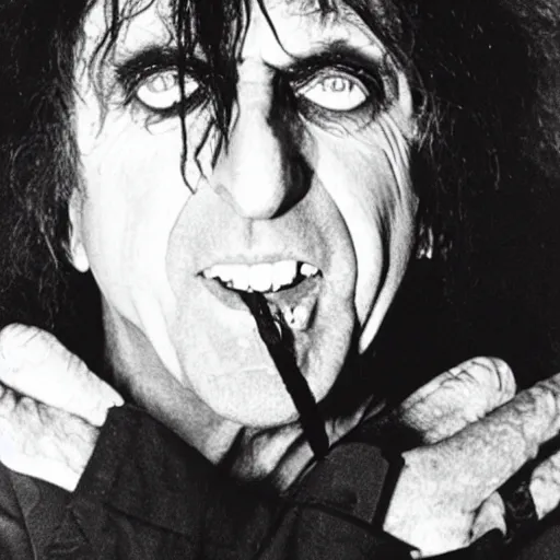 Prompt: Alice Cooper as Aleister Crowley