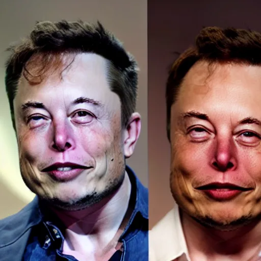 Prompt: elon musk with tusks