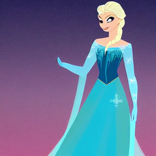 Prompt: elsa as a superhero