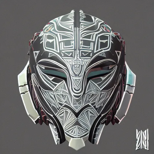 Prompt: very symmetrical!! polynesian mask concept asset art from video game, by miguel angel martinez monje, by vitaly bulgarov, by yoji shinkawa, by joss nizzi, by shoji kawamori, horizon zero dawn, konami, mecha, deviantart, artstation, marmoset toolbag render, unreal engine