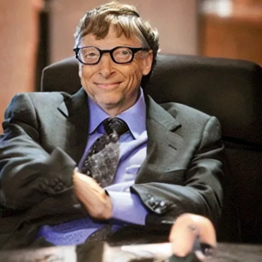 Prompt: bill gates as the joker from batman in an action scene in fast & furious
