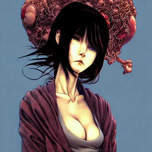 Prompt: prompt : 3 d render hyper real soft light dramatic light portrait of rogue painted in miyazaki color style drawn by katsuhiro otomo and takato yamamoto, inspired by fables, china doll face, smooth face feature, intricate oil painting, high detail, sharp high detail, manga and anime 2 0 0 0