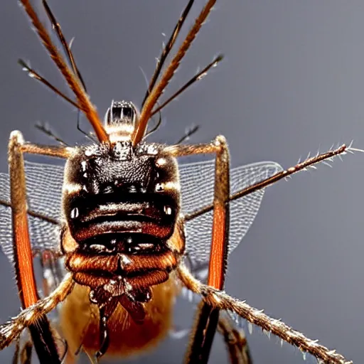 Image similar to the face of a giant mosquito