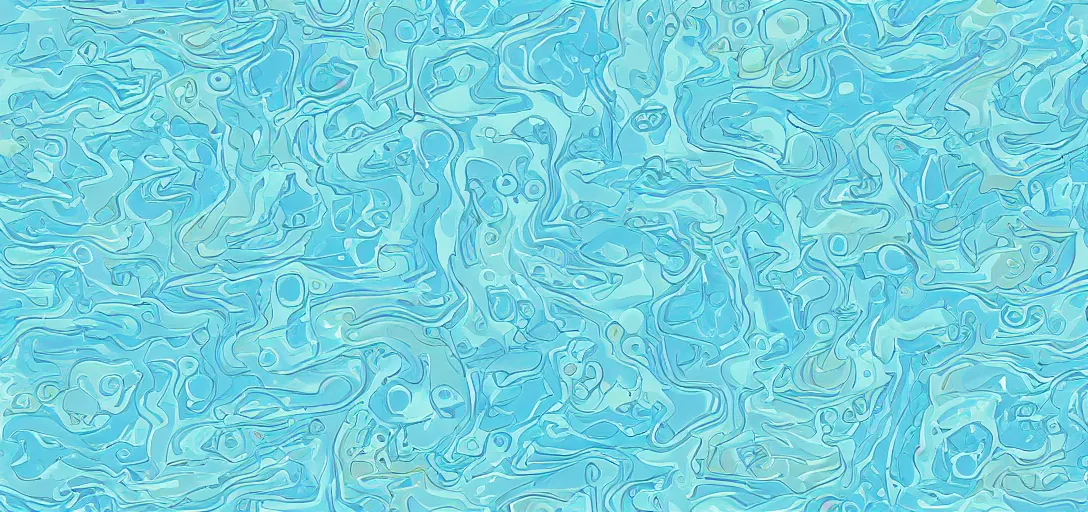 Prompt: pattern of water inspired by zelda wind waker