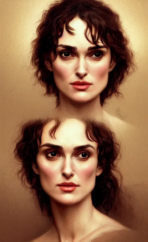 Prompt: winona ryder, kiera knightly, traditional corsican, intricate, highly detailed, artstation, illustration, jurgens, rutkowski, bouguereau, pastoral, rural, georgic