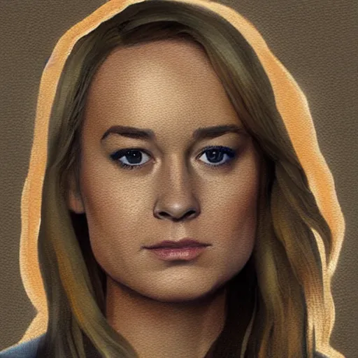 Image similar to brie larson portrait made out of cheese, brie, concept art, matte painting