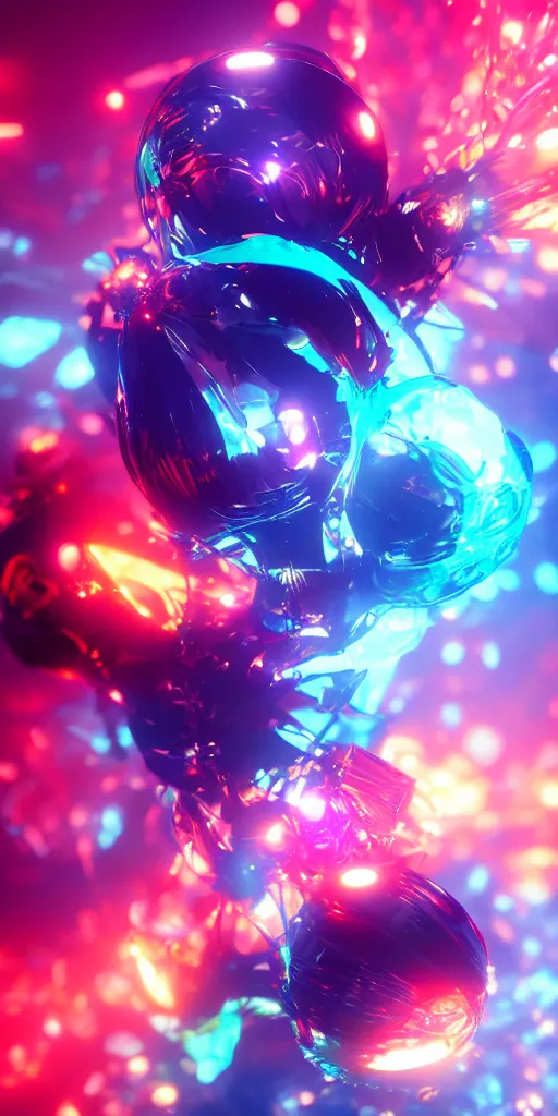 Image similar to dynamic explosive organic essence of pure beauty, octane render, airbrush gradient, colorful lighting, trending on artstation