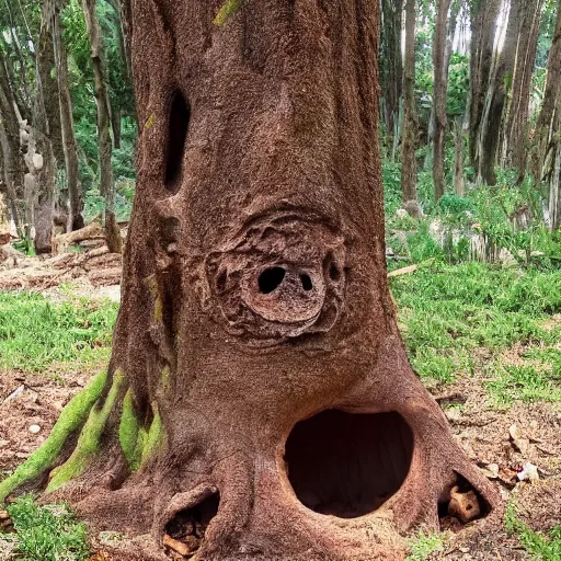 Prompt: a tree with human fetus growing in it, real picture