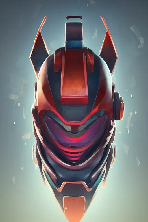 Image similar to epic mask helmet robot ninja portrait stylized as fornite style game design fanart by concept artist gervasio canda, behance hd by jesper ejsing, by rhads, makoto shinkai and lois van baarle, ilya kuvshinov, rossdraws global illumination radiating a glowing aura global illumination ray tracing hdr render in unreal engine 5