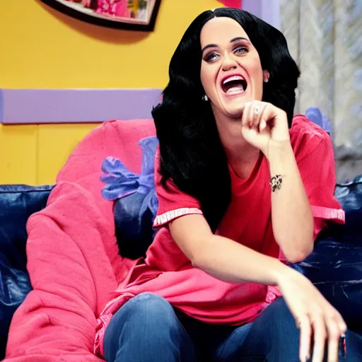 Image similar to katy perry laughs at your latest sitcom pitch. 3 5 mm