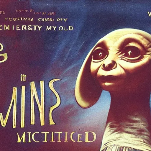 Image similar to ET in Victorian Manchester, vfx, high quality movie poster