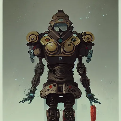 Prompt: robot as an samurai, backround dark, highly detailed, digital illustration, trending in artstation, modern painting, smooth, sharp focus, intricate, by peter mohrbacher