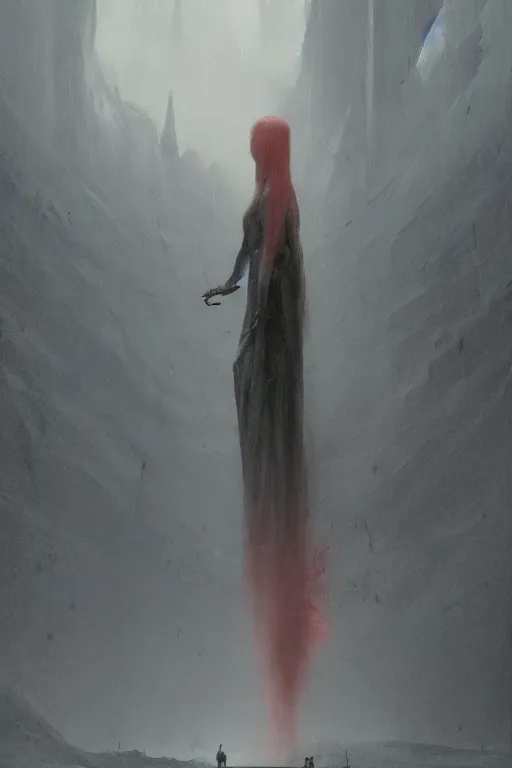 Image similar to Concept art for Aurora new single, Something inside you is violence and danger, i knew from the moment we met, you are a dangerous thing painted by Wayne Barlowe, Greg Rutkowski, zdislav beksinski, Francis Bacon, trending on artstation, artstationHD, artstationHQ, 4k, 8k