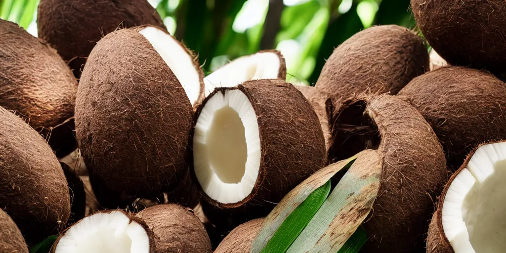 Prompt: it's the coco fruit ( it's the coco fruit ),, silly, coconut, highly detailed, sharp, cinematic, 8 k,