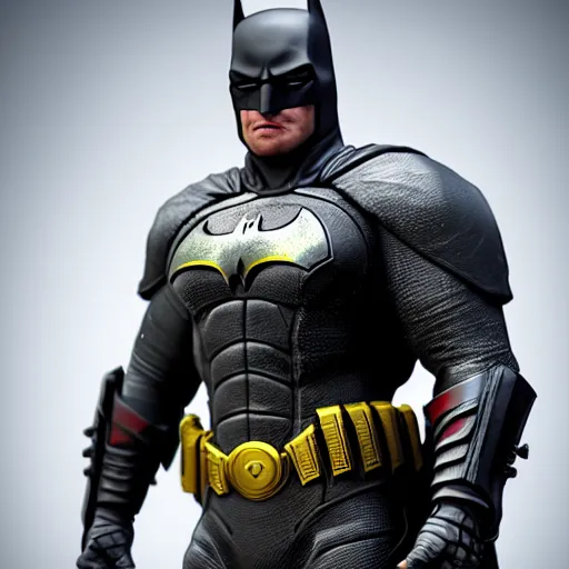 Image similar to highly detailed realistic armored batman from batman v superman - realistic view - realistic detail - blender - unreal engine 5 - 8K with ray tracing