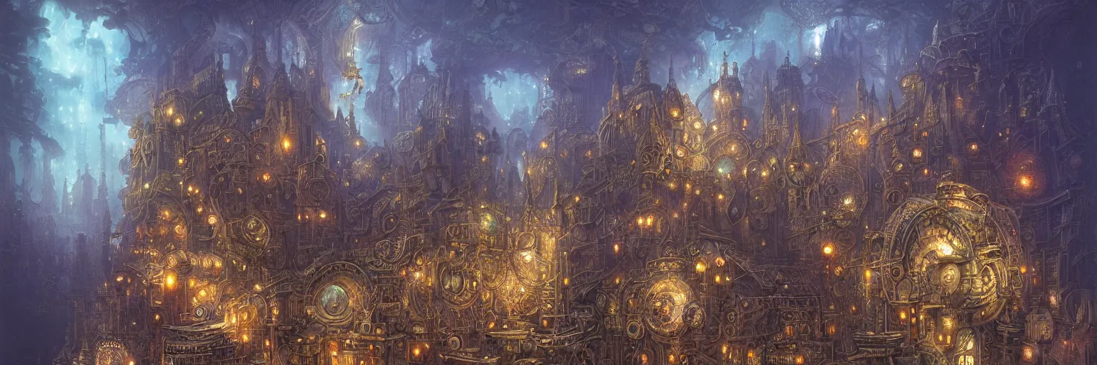 Prompt: vivid tones, Marc Simonetti, Mike Mignola, smooth liquid metal with detailed line work, Mandelbulb, Exquisite detail perfect symmetrical, silver details, hyper detailed, intricate ink illustration, golden ratio, city night, steampunk, smoke, neon lights, starry sky, steampunk city background, liquid polished metal, by peter mohrbacher