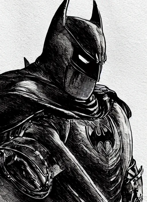 Image similar to portrait, medieval knight Batman, watercolor, dramatic lighting, cinematic, establishing shot, extremly high detail, foto realistic, cinematic lighting, pen and ink, intricate line drawings, by Yoshitaka Amano, Ruan Jia, Kentaro Miura, Artgerm, post processed, concept art, artstation, matte painting, style by eddie mendoza, raphael lacoste, alex ross