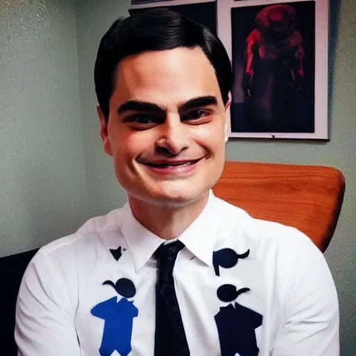 Prompt: “ ben shapiro shows off the sailor moon tattoo on his chest ”