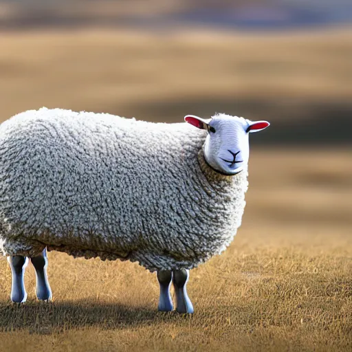 Prompt: Infinity recurring sheep , hyperrealism, no blur, 4k resolution, ultra detailed-i