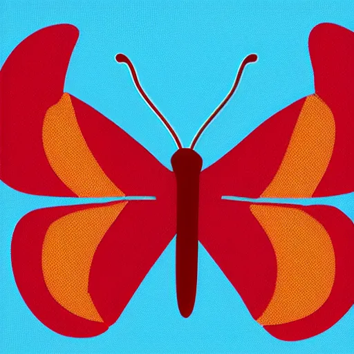Prompt: butterfly as atom symbol