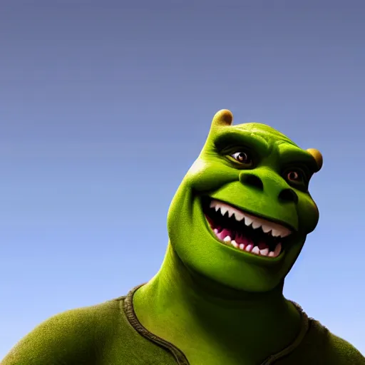 Image similar to dinosaur in the colour and shape of Shrek