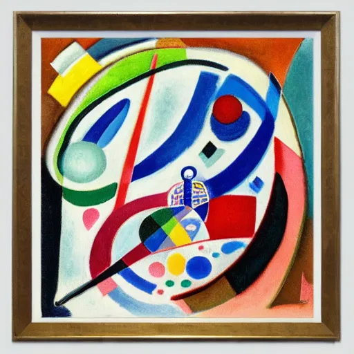 Image similar to novo nordisk logo by kandinsky, oil on canvas