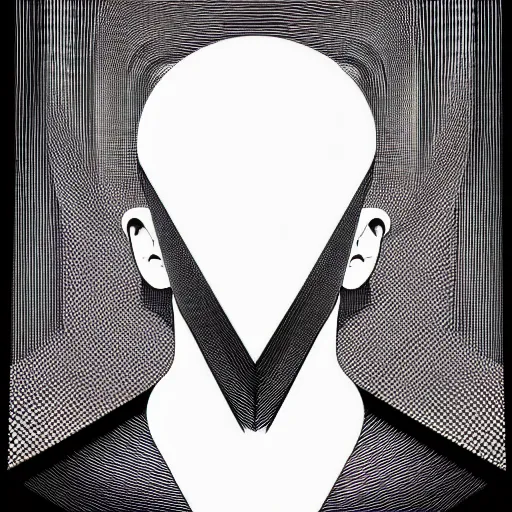 Image similar to white conceptual figurative post - morden monumental abstract portrait made by escher and piranesi, highly conceptual figurative art, intricate detailed illustration, illustration sharp geometrical detail, vector sharp graphic, controversial poster art, polish poster art