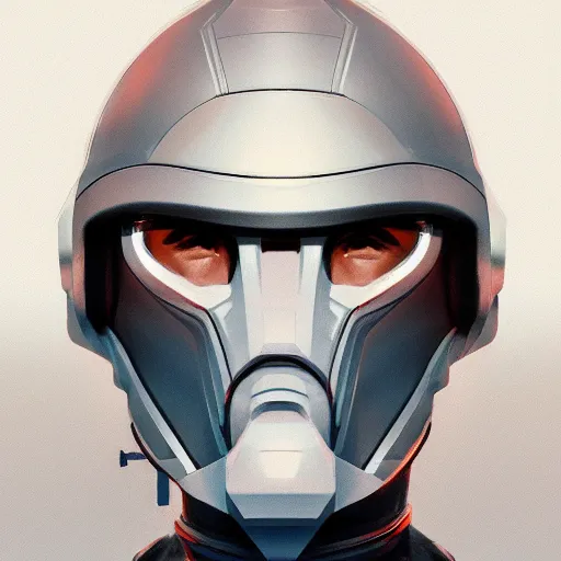 Image similar to concept art of scifi scientist helmet by jama jurabaev, brush stroke, trending on artstation, upper half portrait, symmetry, headpiecehigh quality, extremely detailed