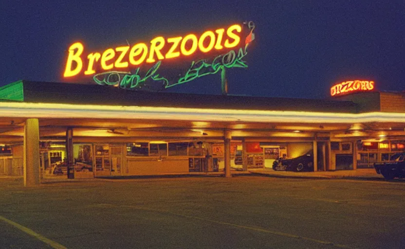 Image similar to breezewood, in 1 9 9 5, y 2 k cybercore, low - light photography, still from a ridley scott movie