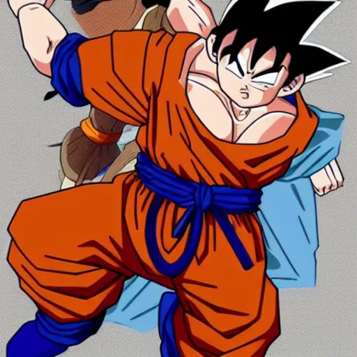 Prompt: goku as a dwarf form lord of the rings